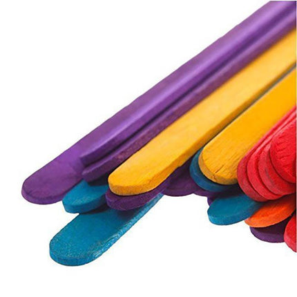 1000PCS Natural Wooden Craft Sticks Paddle Pop Sticks Ice Cream coffee stir - Aimall