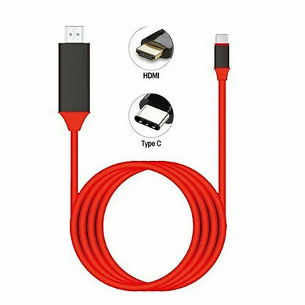 2M USB C Type-C to HDMI Digital TV Adapter Cable For Android Mobile Phone Tablet