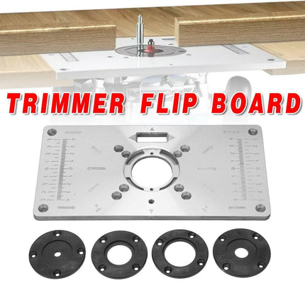 Woodworking Tools Router Table Flip Board Insert Plate for Trimming Machine Use