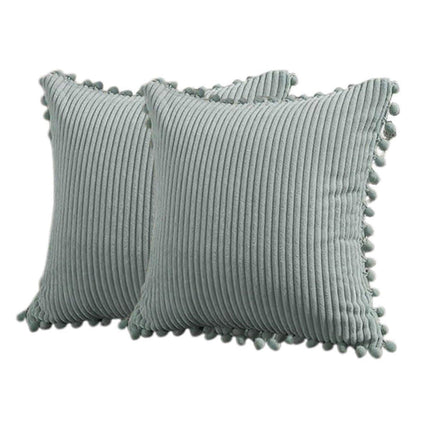 2PCS Corduroy Pillow Cover Luxury Decorative Cushion Case for Sofa Living Room