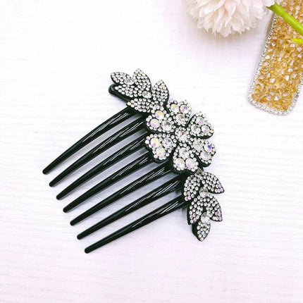 8Pack Rhinestone Hair Comb Non-Slip Simple All-Match Hair Accessories Fork Comb