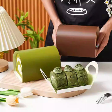 20pcs Baking Boxes for Cake Roll Swiss Roll Mousse Pastry Towel Roll Packaging