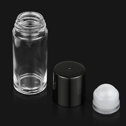 16X Clear Glass Roll On Bottle 30ml Extra Large Roller Ball Perfume Oil Underarm