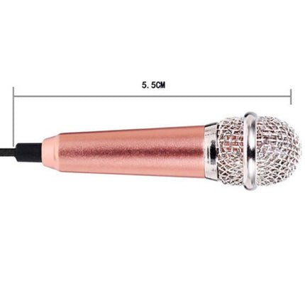 Mini Microphone Portable Vocal Instrument Mic for Mobile Phone Laptop Notebook - Aimall