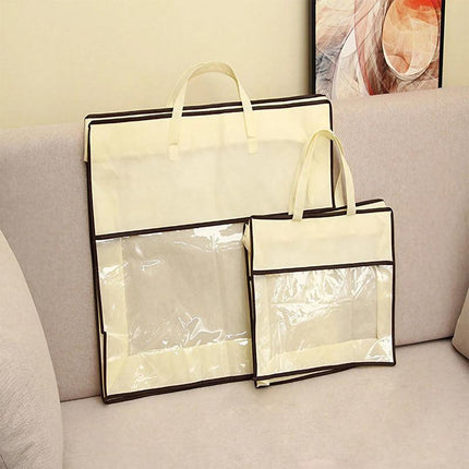 5x Dustproof Zip Storage Bag Non-woven Waterproof Quilt Storage Pillow Organizer - Aimall