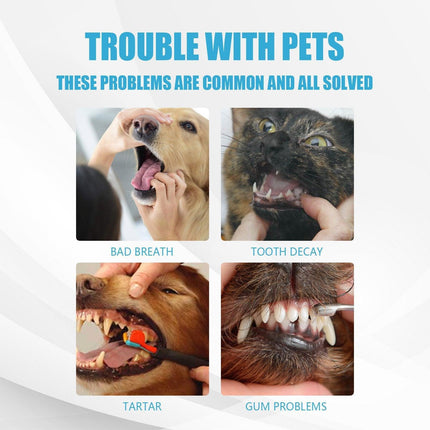 Pet Toothpaste Dog Cat Fresh Breath Tartar Removal Oral Care Edible Cleaning