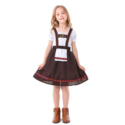 Oktoberfest Girl Costume Bavarian Dress Traditional Folk Festival Slip Dress - Aimall