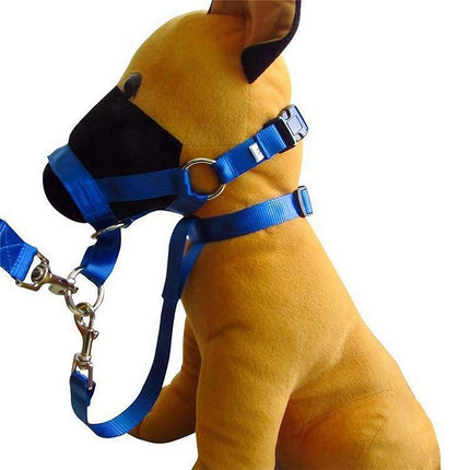 Pink Dog Training Head Collar Halter Stop Pulling Training Tool Harness Strap Leader - Aimall