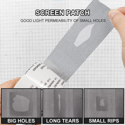 2M Window Door Repair Tape Fly Screen Insect Repellent Repair Tape Self Adhesive - Aimall