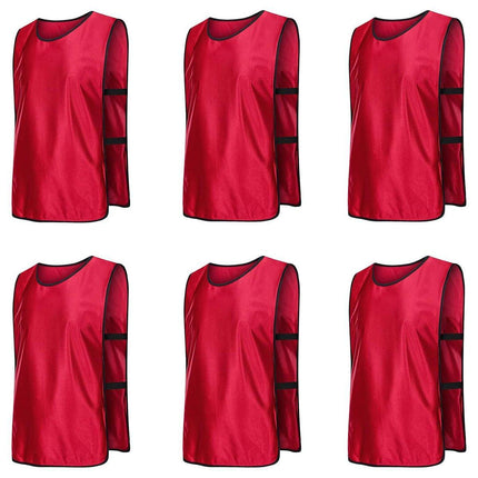 6X Sports Training Bibs Soccer Vests Group Team Bibs Basketball Cricket Football