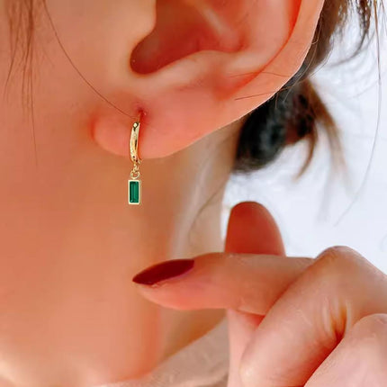 Fashion Gold Zircon Earrings Stud Drop Dangle Wedding Best Gift For Women - Aimall