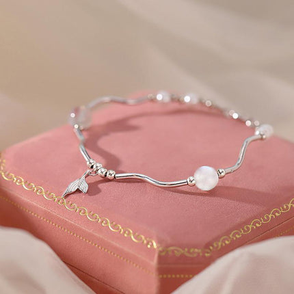Women Fishtail Bracelet Chain Twisted Cuff Bracelet Bangle Adjustable Bracelets - Aimall