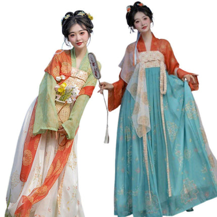Chest Length Skirt Hanfu Female Summer Thin Daily Wear Traditional Chinese Dress