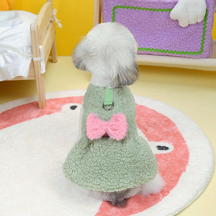 Spring Fall Pet Dog Clothes Cotton Skirt Puppy Dress for Small Medium Large Dogs