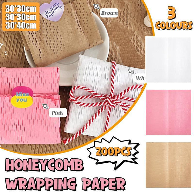 200PCS Honeycomb Packaging Paper Honeycomb Cushion Wrapping Paper for Protecting - Aimall