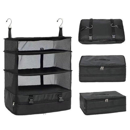 Foldable Clothes Organizer Wardrobe Hanging Storage Bag Convenient Space Saver