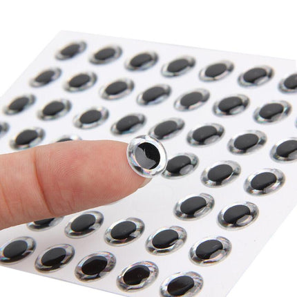100PCS Fish Eyes 3D Holographic Lure Eyes Fly Tying Jigs Crafts Dolls - Aimall