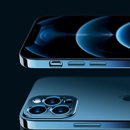 Black For iPhone 13 12 11 Pro Max Case Thin Matte Ultra Slim Shockproof Clear Cover - Aimall