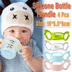 4pcs Universal Silicone Bottle Handle Easy Grip Handles for Water Bottles Cups