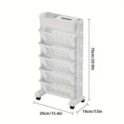 Home Removable Bookshelf Organizer Storage Shelf Beside Desk Adjustable Rack
