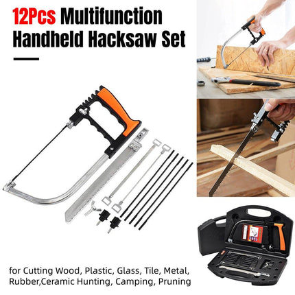 12PCS Mini Hand Saw Multifunction Tool Set for Wood Tile and Plastic Cutting