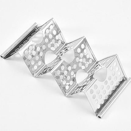 4pcs W Shape Stainless Steel Taco Holder Stand for Pancakes and Food Serving
