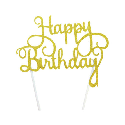Happy Birthday Cake Topper Colour Printed Acrylic Party Decorations Au Stock - Aimall