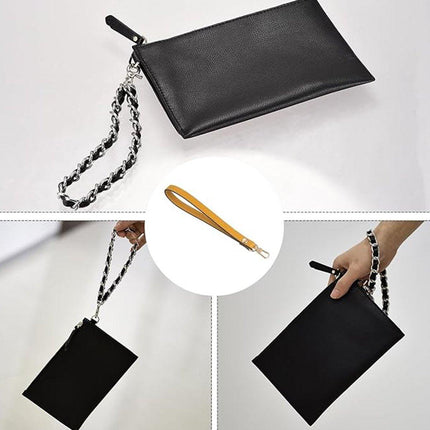 Adjustable Leather Replacement Wrist Strap for Wallets Handbags and Clutches