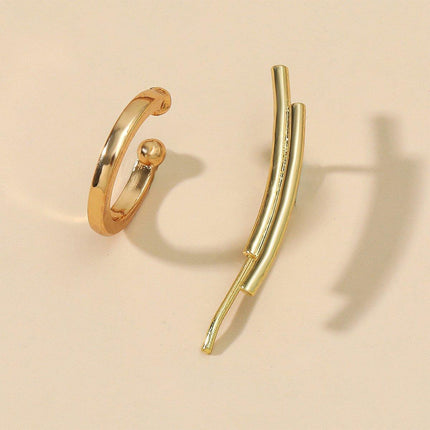 Simple Ear Clips No Piercing Stud Earrings Set Non Pierced Fashion Jewellery