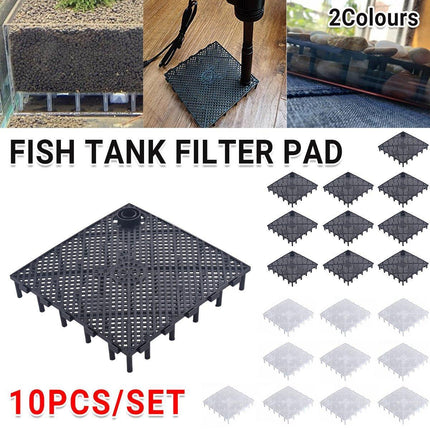 Fish Tank Aquarium Under Gravel Filter System Safe Filtration Plate Board Kit - Aimall