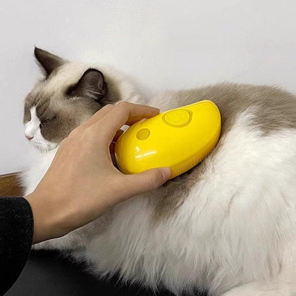 Electric Pet Hair Brush 3 in 1 Steamy Dog Cat Hair Grooming Bath Spray Tool