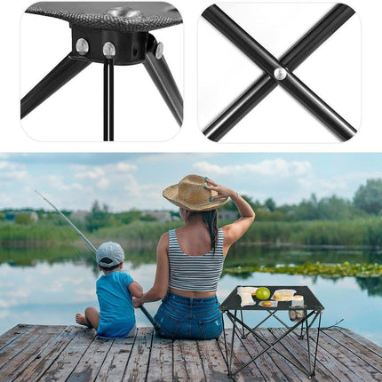 Portable Oxford Cloth Camping Folding Table Chair Waterproof Outdoor BBQ Fishing