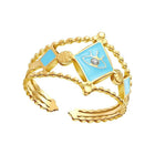 For Valentine's Day Women Finger Ring Stacking Opening Jewelry Dating Gift - Aimall