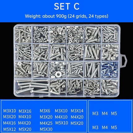 Household Self-tapping Screw Nut Gasket Box Set Multi-purpose Screw Assortment