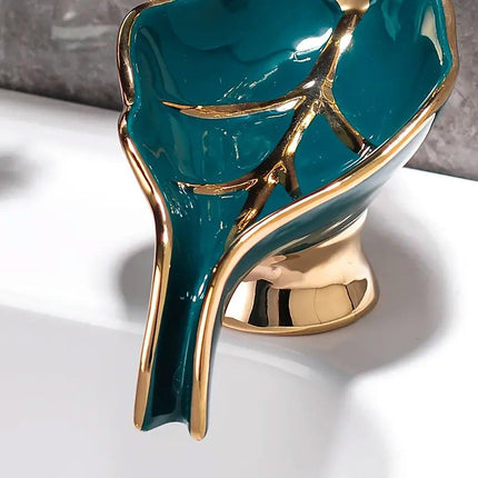 Soap Dish Holder Non-Stagnant Drainage Soap Box for Bathroom Kitchen Sink Home