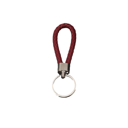 Handmade Leather Rope Keychain Car keychain Bag Pendant Accessories - Aimall