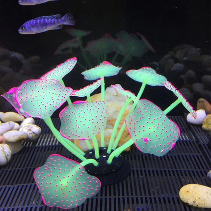 Silicone Artificial Aquarium Plants Underwater Fish Tank Decoration Decor Set