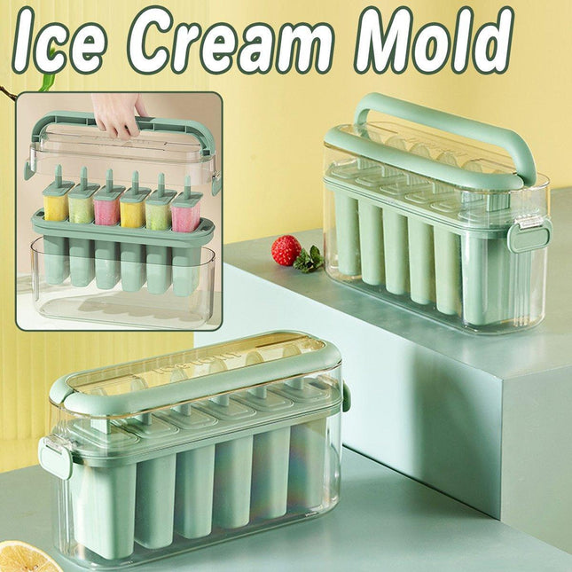 Children Ice Cream Mold DIY Frozen Sorbet Maker Home Kitchen Popsicle Mould