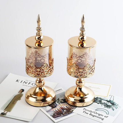 Glass Storage Jar with Lid Candy Jar Decorative Container for Home Storage Decor