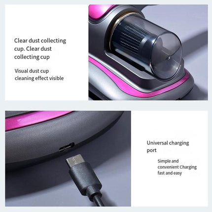 Rechargeable Wireless Mite Removal Vacuum UV Sterilizer Portable Home Bed Clean