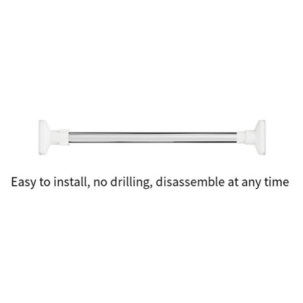 Adjustable Shower Curtain Tension Rod Extendable Closet Pole Rack for Bathroom