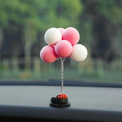 Bobblehead Shaking Head Toys Car Ornaments Car Dashboard Decor Nodding Balloon - Aimall
