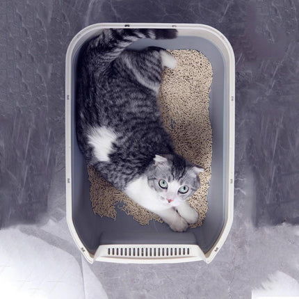 Large Detachable Enclosed Cat Litter Box Spatter-Proof Fully Enclosed Cat Toilet