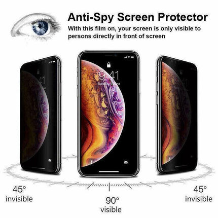 Pravacy Film iPhone 13 12 11 Pro Xs Max Plus Privacy Anti-Spy Hydrogel Film Screen Protector - Aimall