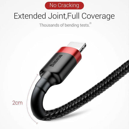 Baseus USB Charging Cable Data Charger Cord For iPhone 13 12 11 XS XR 8 7 iPad 1PC 3M - Aimall