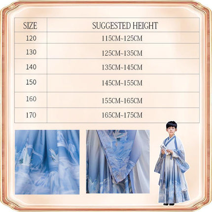 Kids Ancient Chinese Traditional Hanfu Dress Tang Suit Cosplay Costume Dress - Aimall