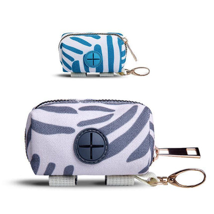 Secure and stylish dog poop bag holder for outdoor use.