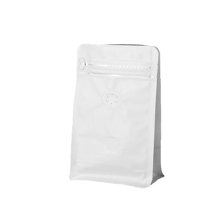 100 x STAND UP POUCHES MYLAR FOIL BAG HEAT SEAL FOOD GRADE ZIP LOCK BAG White - Aimall