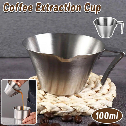 100ml Stainless Steel Coffee Extraction Measuring Cup Graduated Coffee Tool