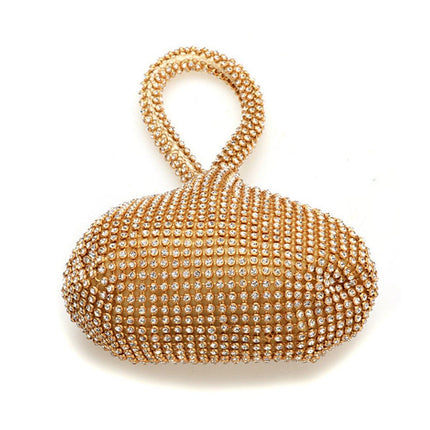 Elegant Triangle Sequin Evening Clutch Bag Glitter Solid Colour Shell Purse